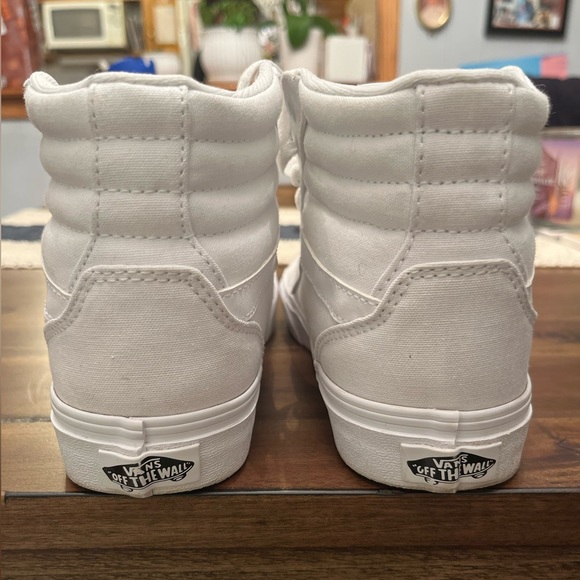 Women’s White High-Top Vans - Picture 2 of 10